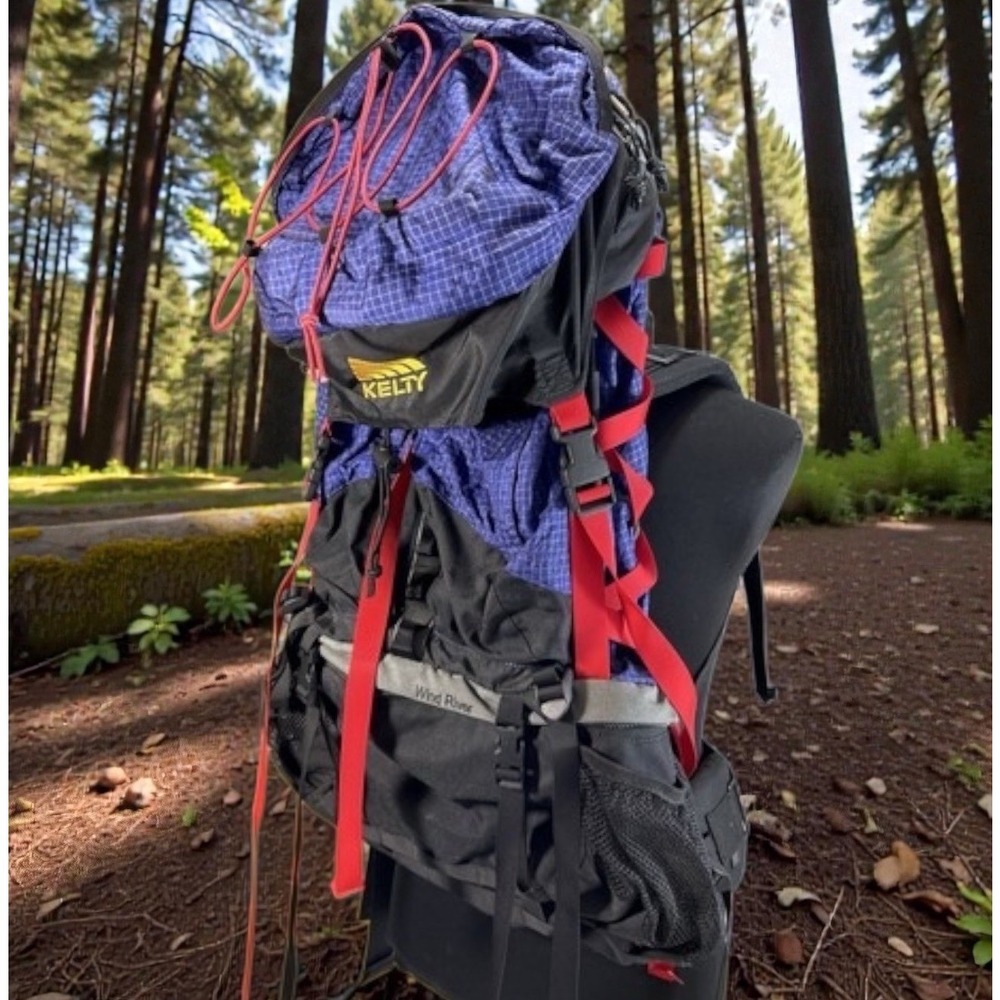 Kelty Wind River ST Hiking 50L Internal Frame Reflex Blue Backpack Camping Clean